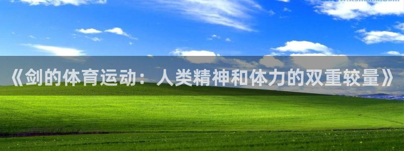 《剑的体育运动：人类精神和体力的双重较量》